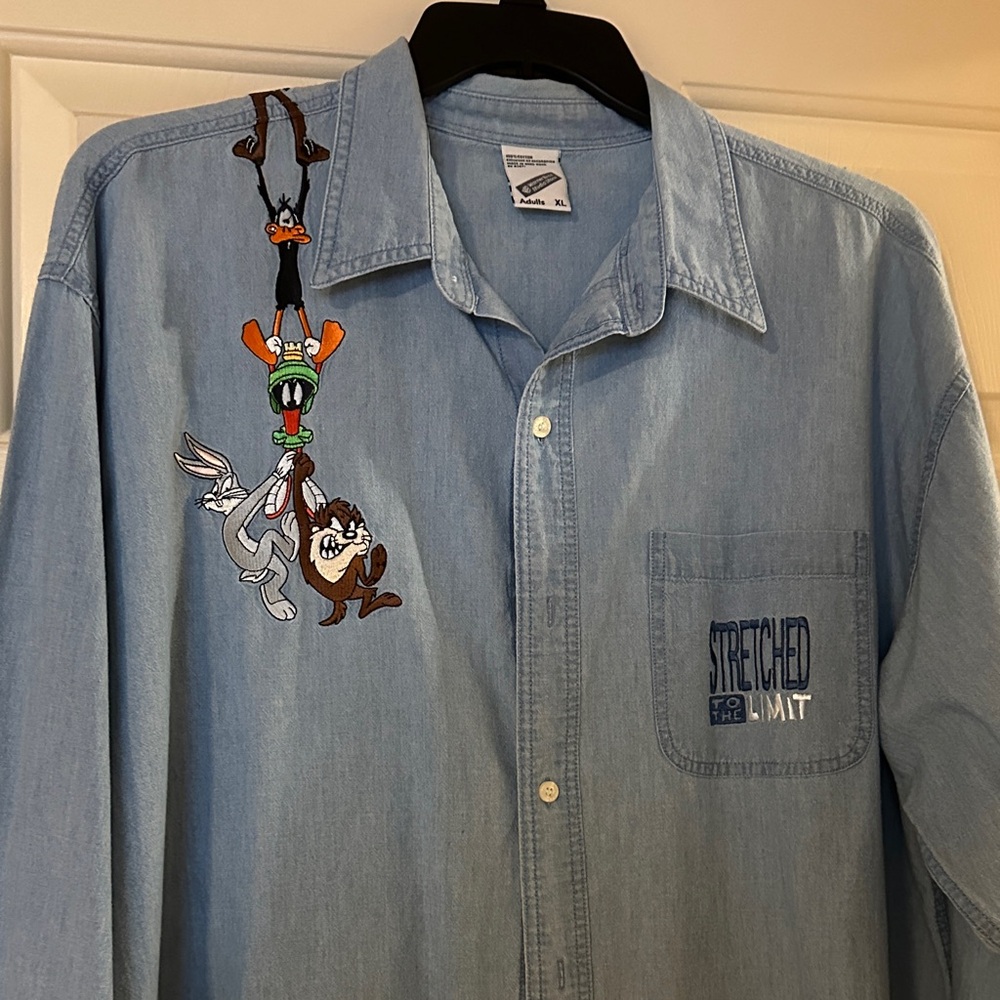 Looney Tunes Denim Shirt - Blue